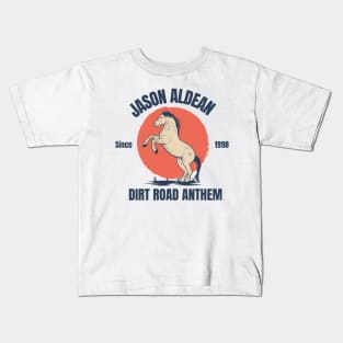 Jason Aldean // Horse Art Kids T-Shirt